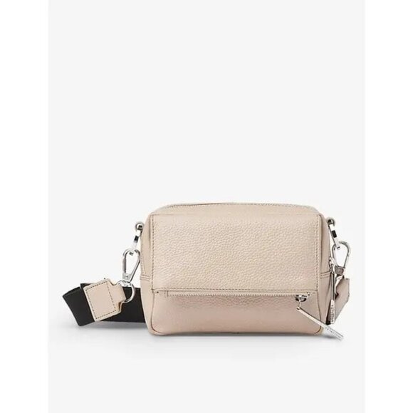 B-92. Whistles Bibi Leather Crossbody Taupe - Picture 1 of 1